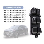 Hyundai Tucson 용 앞 좌측 전력 창 스위치 리프터 제어 버튼 2016 2017 2018 2019 93570-D3050 93570-D30504X : 분당플렉스46