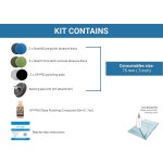 모든 유리 표면에 드릴과 함께 사용할 수 있는 광택제 (3 ) 스크래치 제거 키트 - GP28003 : 구구잡화점01