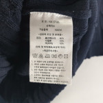 CACHAREL 여100 네이비 V넥 케이블 니트 G9133 : 공룡빈티지