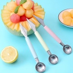 차가운 분쇄기 다지기 주방 칼 조각 특종 야채 파기 볼러 가제트 요리 공 도구 숟가락 다기능 DIY Blue : 오성마켓몰7