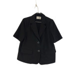 CHLEO 여FREE 블랙 반팔 투버튼 자켓 G9184 : 공룡빈티지