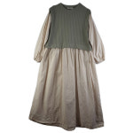 DDPLAY 여FREE 베이지 레이어드 원피스 G9173 : 공룡빈티지