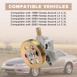 풀리 교체용 QCESEV 파워 펌프 - 21 5919, 96 56110 PAA A01 1998 2002 혼다 어코드 L4 2 3L 호환 : 에이틴월드갤러리