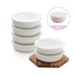 [핑크원형(소)증정+Npay 3%]젠 ZEN 도자기 히든스팀 전자레인지 냉동(냉장) 밥보관용기 3box (6개구성) : 젠한국