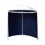 야외 낚시용 햇빛 가리개 천막 파라솔 우산 자외선 차단 간이 가판 첨막 블랙 1.8m 우산+2.4m 네이비 블루 : 쿤해외배송