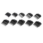 납연기 제거기 10PCS 헤어 클리퍼 빗 가이드 키트 플라스틱 트리머 WAHL 살롱 도구 용 커팅 부착 블랙 : 두컴퍼 니