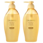 츠바키 프리미엄 볼륨 앤 리페어 샴푸 450ml 2개 손상모 샴푸 : FORURIUM