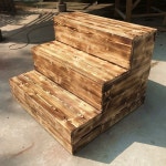 나무 계단 디딤대 실내 발판 디딤판 받침대 목재 로그(40x60x40cm) : 바이원컴퍼니