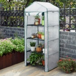 조립식 미니 소형 비닐하우스 선블라인드 다육이 비닐 일체형 트셀러 농막 하우스 온실하우스 세트 창고 투명타입 가정용 옥상 일체형 투명타입... 