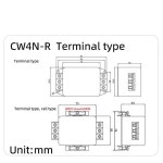 AC 전원 공급 장치 EMI 필터 터미널 및 가이드 레일 유형 CW4N-10/20/30A-R 3상 3선 전력 정화기 오디오용 간섭 방지 : 분당플렉스65