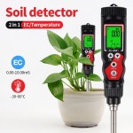 00 전도도 EC MS 테스터 디지털 토양 감지기 화분 10 측정기 00 CM 전기 정원용 온도 Soil Meter : 아라카몰
