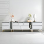 G9184 거실 수납장 2단 서랍 선반 거실장 세트 2350 3colors : 아리엘퍼니쳐