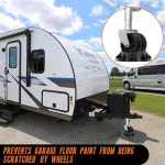 보이젠 트레일러 잭 휠 도크 - 보트 RV 캠핑카 카라반 화물 텅 잭용 헤비 듀티 퍼펙트 초크, 싱글 6인치 8인치 및 듀얼 캐스터에 적합... 