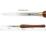 돌조각기 TASP 다이아몬드 분리 도구 목공 선반 컷 오프 터닝 팁 끌 호두나무 손잡이가 있는 HSS 블레이드 15mm : 두코퍼레이션