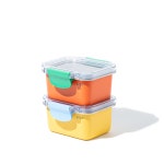 데어코 200 도시락통 1+1세트 직장인 스텐도시락통 겸 반찬통, 204퓨어+204퓨어 : 데어코