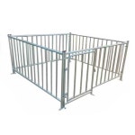 돼지 우리 축사 입구 농장 스틱 사육 케이지 소 농촌 돈사 울타리문 창살문 : 오즈 글로벌