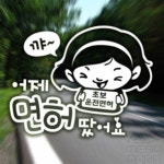 MEGAPARA 꽃님이의어제면허땄어요 초보자동차스티커 화이트 차량용스티커 : MEGA PARA