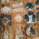 London Gifties 마스킹 테이프 Enchanted summers day & night 3D Gloss Kiss Cut PET 125cm 1컷 LG 588(cut) : 톤페이퍼