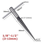 테이퍼 리머 3-13mm & 5-16mm 핸드 메탈 버링 목재 금속 플라스틱 드릴 도구용 핀 홀 핸드헬드 확대(2개 세트) 3-13mm : 스마트패킹