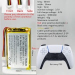 5 듀얼센스 무선 컨트롤러 CFI ZCT1 W B U 교체용 HXJNL 3 7V 3000mAh LIP1708 충전식 이온 배터리 : shipnow