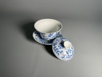 청화 모란문 개완_100ml : 청화산조.