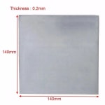 구리 플레이트 5pcs 과학 실험실 140x140x0.2mm에 대 한 새로운 청백색 아연 플레이트 고순도 99.9% 순수 시트 : 두컴퍼 니