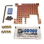 Orange Pi Zero 3 구리 파우치 케이스 Orange Pi Zero 3 1 2 4GB 보드용 금속 패시브 냉각 쉘 히트싱크 : 넥스트마켓MALL