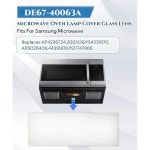 DE67-40063A 유리 쿡 탑 램프, 삼성 전자레인지 ME16H702SES에 적합, AP4226724 램프 커버 렌즈 교체 : dealfit