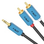 J&D RCA 오디오 케이블, 3.5mm 남성에서 2mm 포노 남성 스테레오 어댑터 보조 앰프/믹서/오디오 레코더용 헤비 듀티 알루미늄 합금 쉘... 