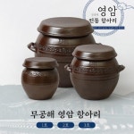 된장 고추장 항아리 소금 단지 국산 영암 수제 전통 옹기 장독 10L : 정감상회