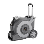 휴대용 트롤리 카트 접이식 호스 릴, 일체형 연결 가능한 정원 릴 및 밀폐형 보관, 자체 추진 패턴 노즐 10개, 5/8인치 66피트 포함 : 루네브켓