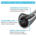 노즐 및 금속 피팅이 있는 25피트 - 유연한 물 호스, 릴 카트용 고압 x 1/2인치 야외 스프링클러, 간편한 보관, 누수 방지(25피트) 25FT : 루네브켓