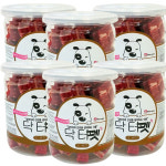 닥터펫 육포 통 고기간식 소고기큐브, 200g, 6개 : 펫포유