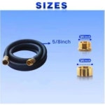 보어사이트 수도 호스 연결 리더 - 5/8인치 x 3피트 배수 호스, 고압 비브 릴 익스텐더 3FT : 루네브켓