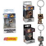 FUNKO POP 키 체인 쥬라기 세계 액션 피규어 블루 벨로시 랩터 블루 T. 렉스 컬렉션 장난감 액션 피규어 선물 : arinarin9