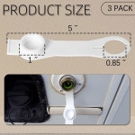 Aussio 3팩, 흰색 3/4인치 물 유입구 플러그 스트랩 A0170SVP 포함 , RV 교체, 캠퍼 연결 플러그, 시티 채우기 교체 : 세븐틴럭셔리샵