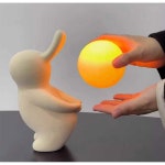 수면등 토끼 모양 램프 스탠드조명 토이스 방수 선물 3D 센서 알루미늄 신혼부부 베 베 : 아르몽의 해구대