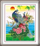 끝없는 사랑 J-012 진우보석자수 DIY 58X72cm 패브릭형 : 진우보석자수