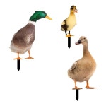 오리 동물 조각상 말뚝 정원 말뚝 집 뒤뜰 마당 예술 조각 야외 오리 장식 3x : yeonwooyeonwoo