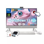 Dell Inspiron 27 올인원 데스크톱 - Office 및 외장 DVD 드라이브, 27인치 FHD IPS 터치스크린(1920x1080), NVIDIA GeForce MX57... 