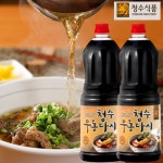 청수 우동다시 1.8리터 2개 업소용 우동 국물 육수 가다랑어 농축 원액 찌개 장국 : 조우리커머스