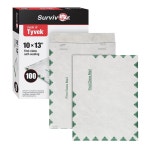 퀄리티 파크 R1590 서바이버 타이벡 USPS 퍼스트 클래스 메일러, 10 x 13, 화이트, 100팩 10 x 13 : 호야트렌드