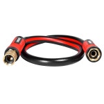 야마틱 쇼트 가든 호스 3피트 x 5/8인치, 남녀 리더 익스텐션 2인치, 솔리드 황동 커넥터, 경량 전천후 워터 릴 포함 1개 듀얼 사용 3 feet... 