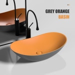 오렌지 탑볼 세면기 카페 탑볼세면대 식당 수입 단일 세트 제품 하부장 매트 호프집 1 미디움 사이즈 밝은살 싱글볼 하수 : 티하나