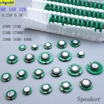 Cltgxdd 2piece 8R 16R 32R 0.25W 스피커 8 옴 직경 20mm 외부 자석 : 루틴디