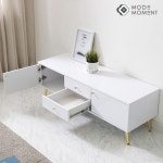모드모먼트 티비다이 거실장 1200 골드다리 : 가구미남