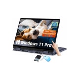 Dell inspiron 14 노트북 및 터치스크린 - 2-in-1 노트북, MS Office 평생 라이선스, Windows 11 Pro, 14인치 IPS FHD, AMD Ryze : 하이... 