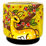 소형 행복한꽃그릇 사슴3번 6종세트 다육이화분 분갈이흙 : 행복한꽃그릇