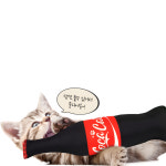 고양이 장난감 캣닢 쿠션 코카캣 병모양 킥쿠션 스트레스 해소 뒷발팡팡 인형 : 찌마켓-