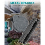 쿠파키 리트랙터블 가든 호스 릴 5/16인치 x 33피트, 3/4인치 황동 피팅이 있는 벽걸이 10 패턴 노즐, 자동 되감기 시스템, 길이 잠금 장치, 180... 